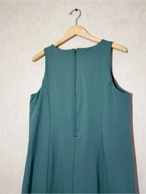 Lands’ End High Impact Crew Neck Active Dress Undershorts in Washed Evergreen L thumbnail 8