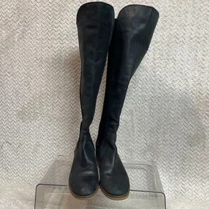 Lucky Brand Tilaree Womens Black Leather Suede Slip On Tall Boots Size 6.5‎ thumbnail 11