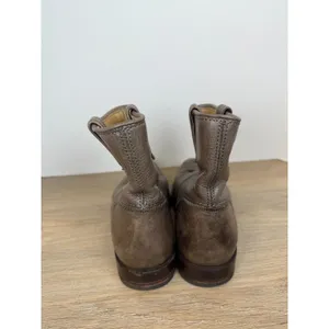 Frye Carson Pull On Ankle Boots Womens 6 Brown Leather Western Short Booties thumbnail 4
