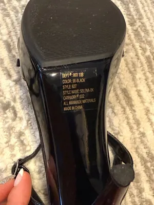 Bakers women's size 9 Black Patent leather platform high heels thumbnail 3
