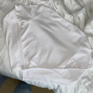 Amazon White Long Sleeve Ribbed Shirt thumbnail 5