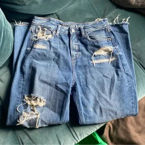 American Eagle Distressed Mom Jean thumbnail 1