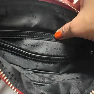 DKNY Gia Red with Black Strap Nylon Crossbody bag thumbnail 6