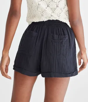 Aeropostale Tan Gauze Shorts thumbnail 4