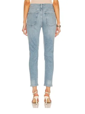 Agolde Nico Jeans Size 26‎ Blue Embark Wash High Rise Slim Old Money Minimalist thumbnail 3