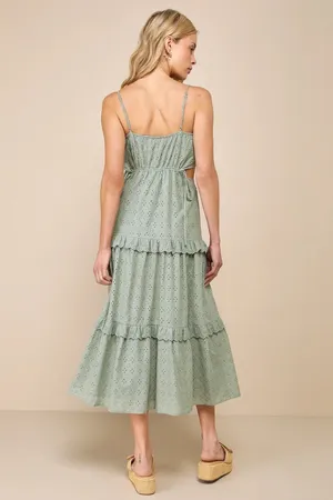 Lulu’s Eyelet Cutout Dress thumbnail 3