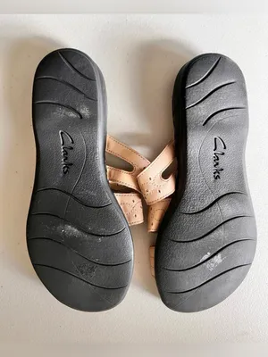 Clarks Leisa Cacti Open Toe Sandals Slip On Size 8. thumbnail 4