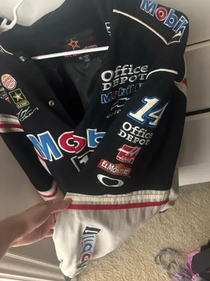 Mobil Nascar bomber jacket Black Size XL thumbnail 3
