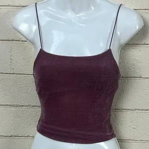 Urban Outfitters Pink Velvet Tank size XS thumbnail 6