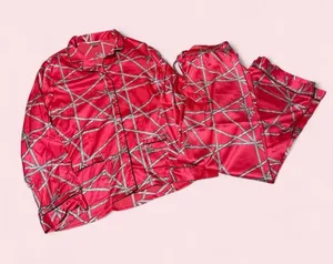 Victoria's Secret Pink Satin Sleepwear with Logo Ribbon Detail thumbnail 1