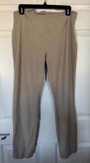Elie‎ Tahari Taupe Pull On Knit Pants Women's Size 8 Straight Leg Stretch thumbnail 1