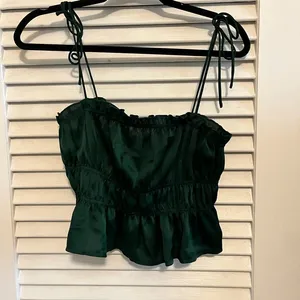 Princess Polly Tie Strap Crop Top thumbnail 1