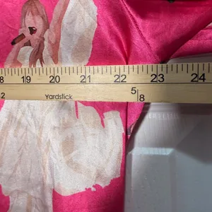 Womens Pink Satin-like Pajama‎ Set Shorts Sleepwear Loungewear XL Taylor Fashion thumbnail 5