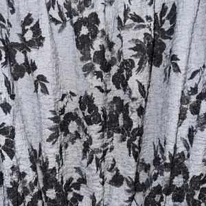 FREE PEOPLE Black and Gray Floral Peplum Hem‎ Top Size Medium thumbnail 6