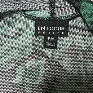 NWT PM Enfocus Petite Women’s Sparkly Floral Blouse Shirt Top Accessory Formal thumbnail 7