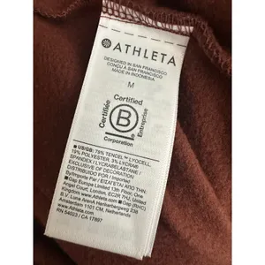 Athleta Luxe Coaster Wide Leg Jumpsuit in Cherrywood Women's Size Medium thumbnail 5