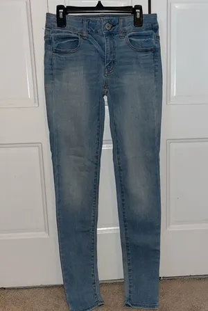 American Eagle 💎 super stretch jeans size 0 thumbnail 1