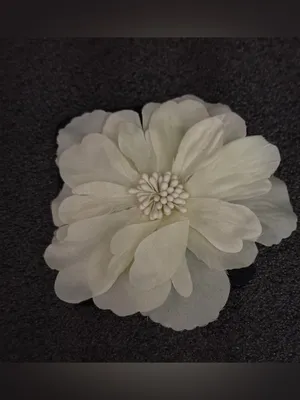 Ivory Floral Hair Clip - Women's Accessory thumbnail 2