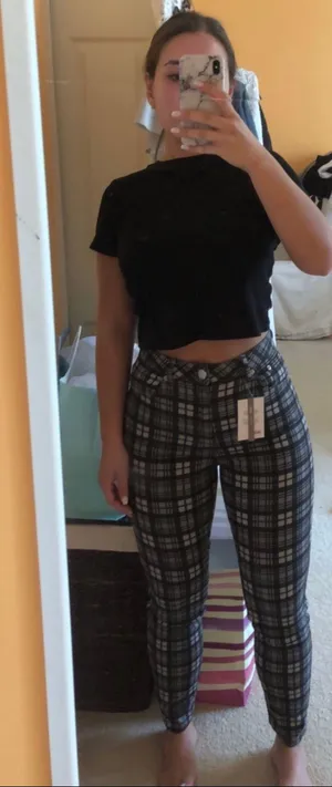 Plaid Pants Size 28 thumbnail 1