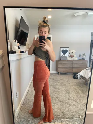 american eagle burnt orange bell bottom thumbnail 3