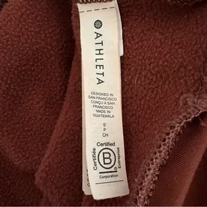 ATHLETA Altitude Polartec Half Zip‎ Sweatshirt Rust Size S Small thumbnail 12