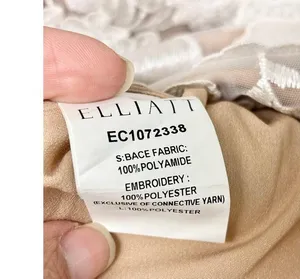 Elliatt Zayla Zayla 3D Floral Puff Sleeve Mini Dress White / Nude Women's Size M thumbnail 4