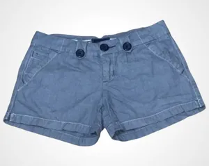 American Eagle Blue Cotton Mid Rise Shorts Size 2 thumbnail 1