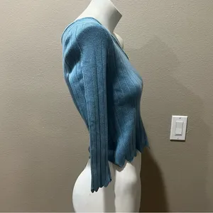LPA by Revolve ruba one shoulder sweater top in periwinkle thumbnail 6