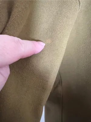 Aritzia TNA Sweatfleece Cozy Fleece Boyfriend Fit Size XS Olive Green *FLAW* thumbnail 6