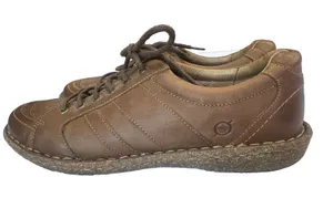 Børn Born Melissa Women's Brown Leather Oxford Shoes Size 9.5 Lace-Up Comfort thumbnail 1