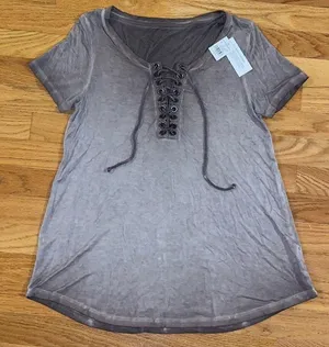American Eagle Green Soft & Sexy Shirt Small thumbnail 1