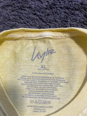 Urban Outfitters Kylie Minogue Fever Yellow Tee XL thumbnail 3