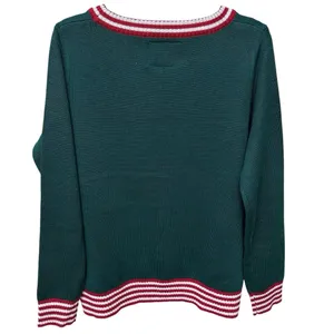 Tipsy Elves Ugly‎ Christmas Sweater Santa Pouring Milk Size Large Green Red thumbnail 5