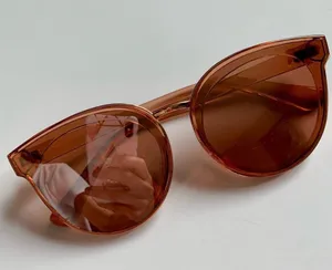 Sheer Pink Mirror UV Protection Cateye Sunglasses thumbnail 1