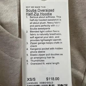 Lululemon Scuba Oversized Half-Zip Hoodie thumbnail 3