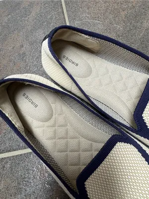 Birdies Blackbird Womens Flats Knit Woven Loafers Slip-On Eggshell Navy 9.5 thumbnail 9