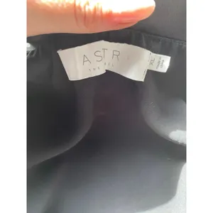 ASTR The Label Black Feather Cuff Cocktail Mini Dress XL thumbnail 5