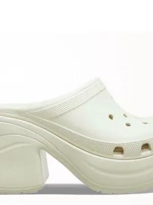 New Crocs Siren Platform Heeled Clogs Bone Ivory Brat Y2K cottagecore Grandma thumbnail 5