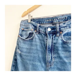 American Eagle Super High Rise Baggy Straight Leg Jeans Womens 6 Strigid thumbnail 6