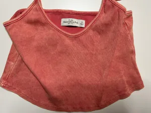 Abercrombie Red Cropped Tank thumbnail 3