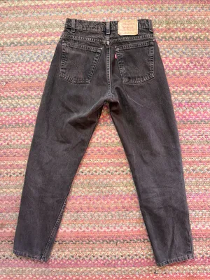 Vtg 550 Levis Dark Brown Denim Jeans thumbnail 6