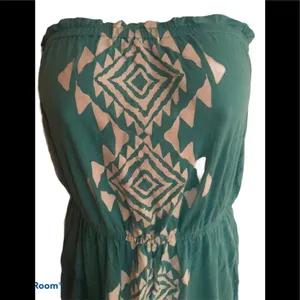 Weeding Out Beach Dress Swim Cover-Up Size L Aqua Summer Pool thumbnail 2