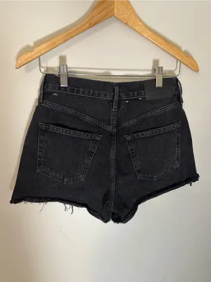 NWOT Citizens of Humanity Marlow distressed denim shorts black 25 thumbnail 3