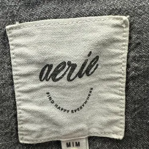Aerie Womens Grey Ombre Denim Button Down Shirt Oversized Long Sleeve Medium thumbnail 2
