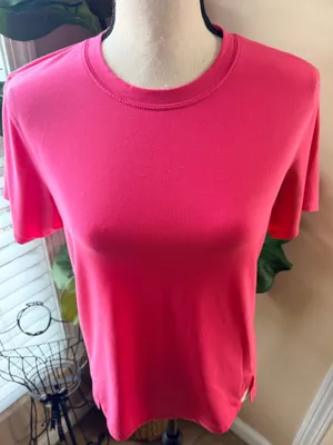 lululemon athletica Short Sleeve Crew Tee in Vibrant Pink thumbnail 2