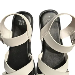 Time and Tru White Sandals(Size 8) thumbnail 3
