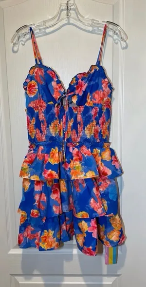 Blue Hawaiian dress thumbnail 1