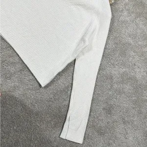 Athleta Cashmere Blend Felicity Cozy V-Neck Sweater Longsleeve Magnolia White XS thumbnail 7