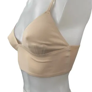 Free People Intimately Cream Nude Adjustable Longline Neo Bralette Bra Size XS thumbnail 3