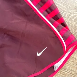 Nike pink brown stripe dri fit shorts thumbnail 3